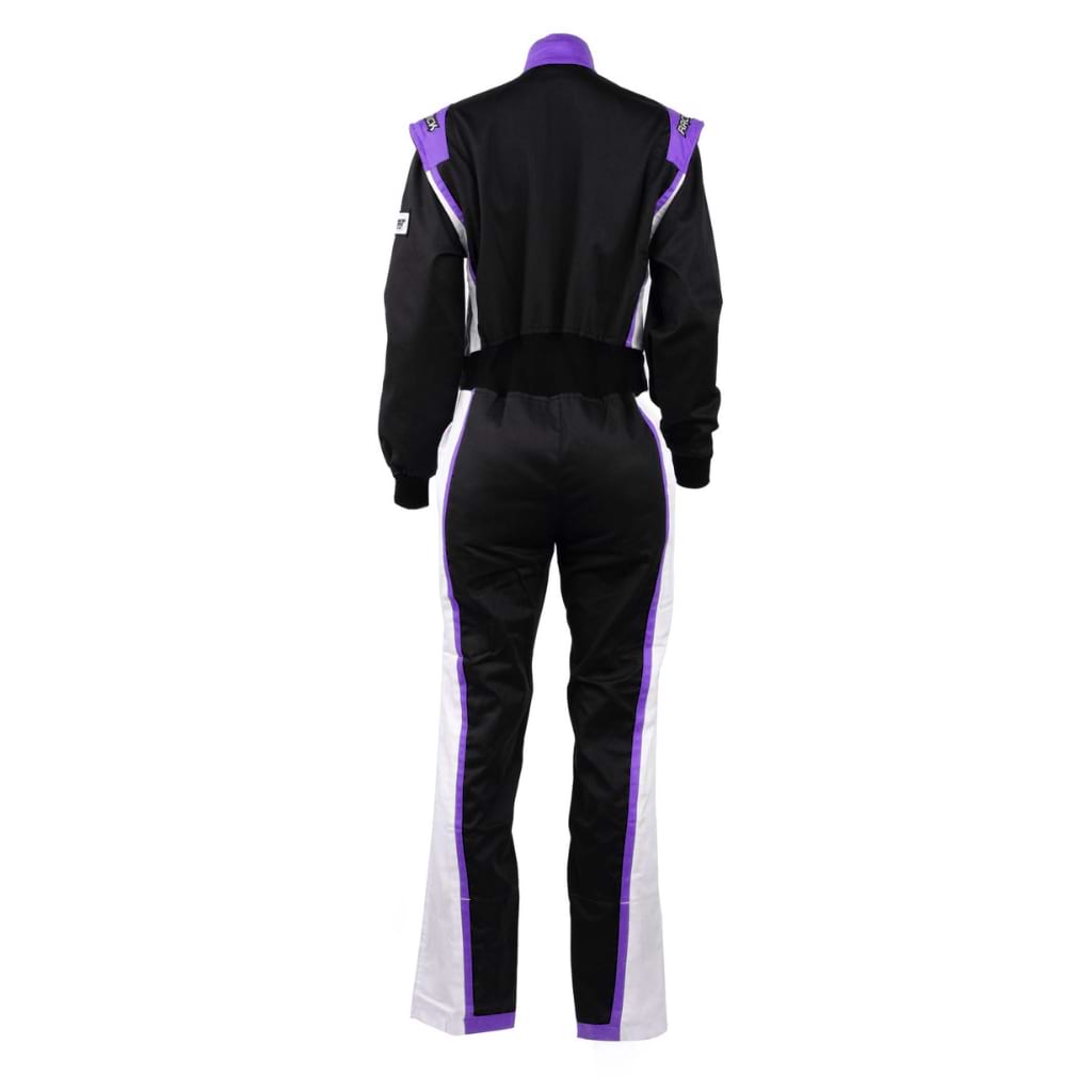 'FIERCE' SFI 3.2A/5 Nomex Women's Auto Racing Suit (Black/Purple)